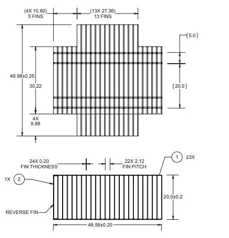 aluminum stack fins