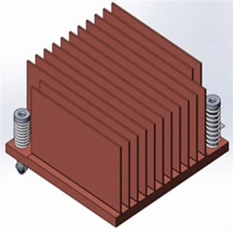 Радиатор с ребристыми ребрами высокой плотности