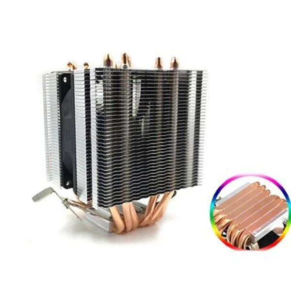 Aluminum Zipper Fin Heat Pipe Heatsink