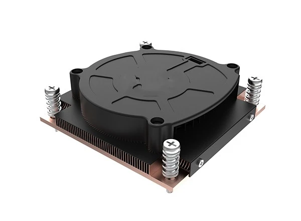 Copper Skived Fin 1U Server CPU Radiator