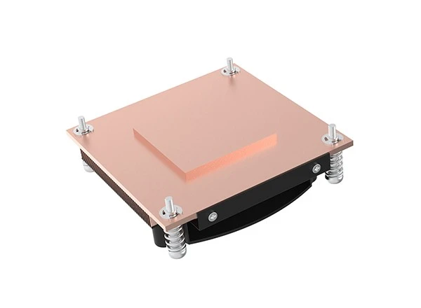 Copper Skived Fin 1U Server CPU Radiator