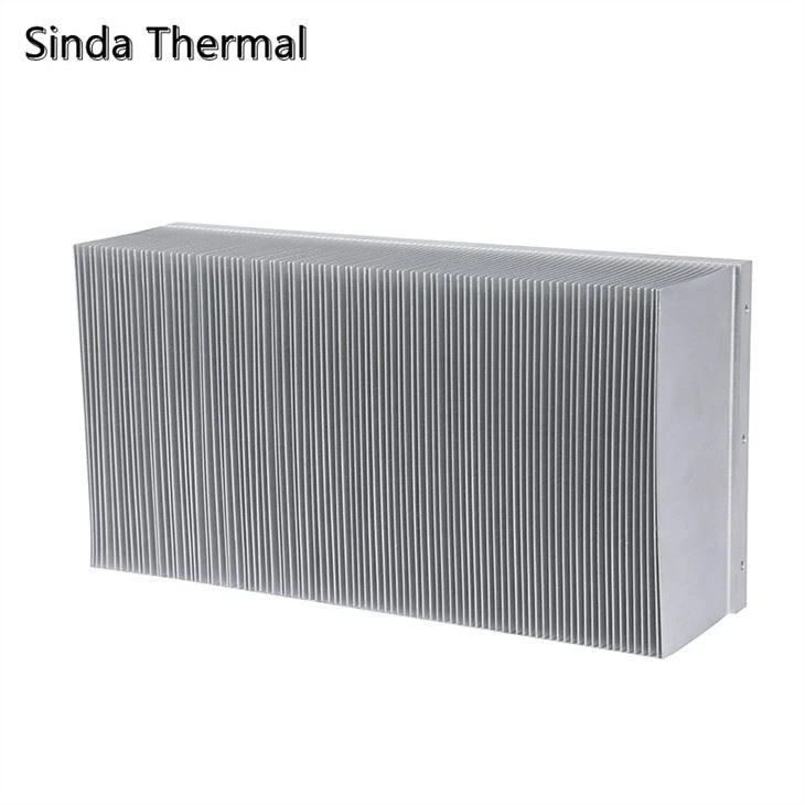 Large Aluminum Skived Fin Heat Sink For Inverter