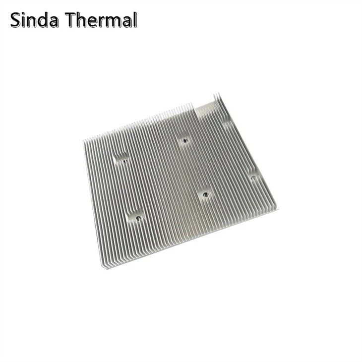 Large Aluminum Skived Fin Heat Sink For Inverter