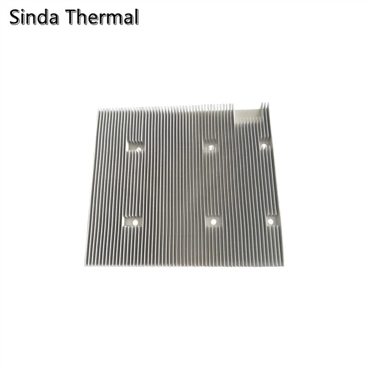 Large Aluminum Skived Fin Heat Sink For Inverter
