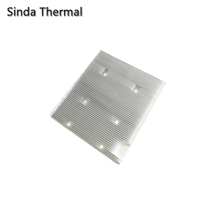 Large Aluminum Skived Fin Heat Sink For Inverter
