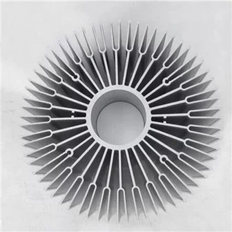 Алюминиевый круглый профиль радиатора для светодиодов