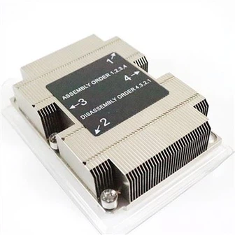 Алюминиевая молния Плавник Тепловая трубка Сервер Процессор Теплоотвод