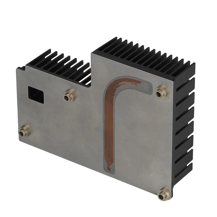 Aluminum Extrusion Heat Pipe Vrm Heat Sink