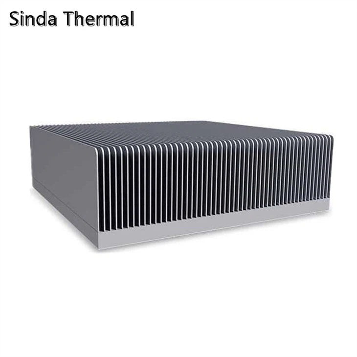 Aluminum Skived Fin Inverter Heat Sink With Heat Pipes