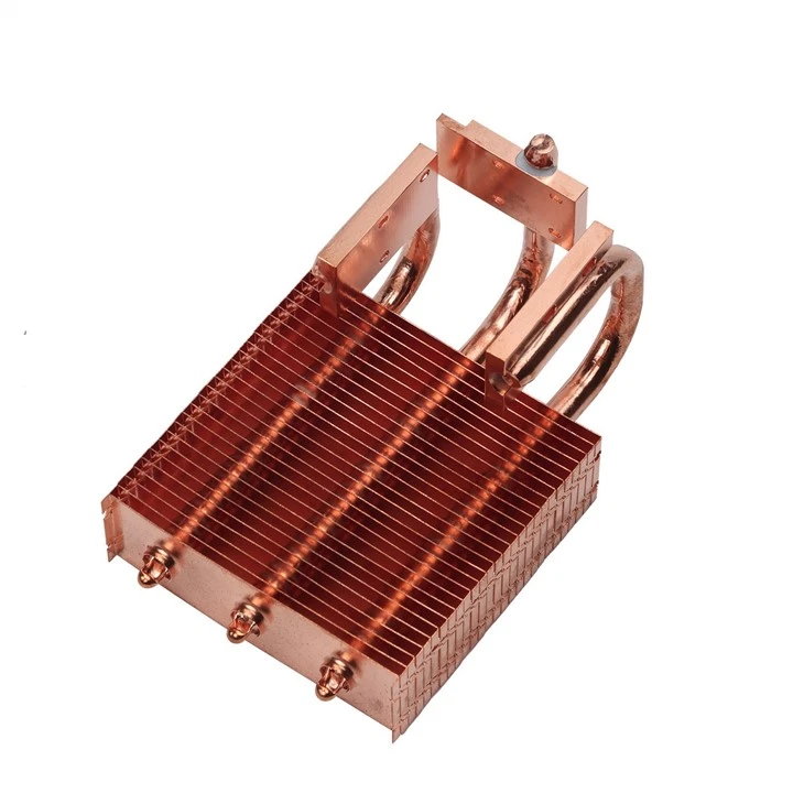 Copper CPU Heatsink With Heat Pipe