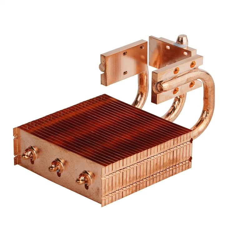 Copper CPU Heatsink With Heat Pipe