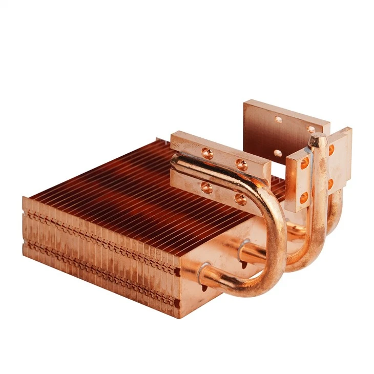 Copper CPU Heatsink With Heat Pipe